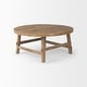 Rosie Medium Brown Solid Wood 36" Round Coffee Table - 36"L x 36"W x 16 ...